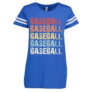 Retro Baseball Gift Baseball Lover Funny Gift Enza Ladies Jersey Football T-Shirt