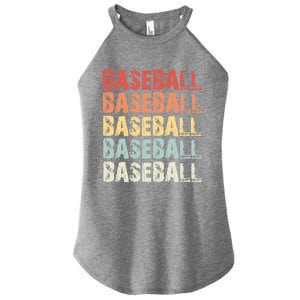 Retro Baseball Gift Baseball Lover Funny Gift Women's Perfect Tri Rocker Tank