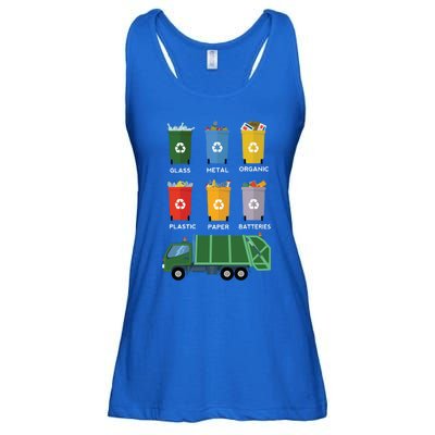 Recycle Bin Garbage Day Waste Aget Garbage Truck Cute Gift Ladies Essential Flowy Tank