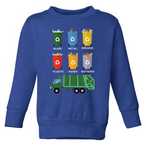 Recycle Bin Garbage Day Waste Aget Garbage Truck Cute Gift Toddler Sweatshirt