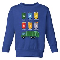 Recycle Bin Garbage Day Waste Aget Garbage Truck Cute Gift Toddler Sweatshirt