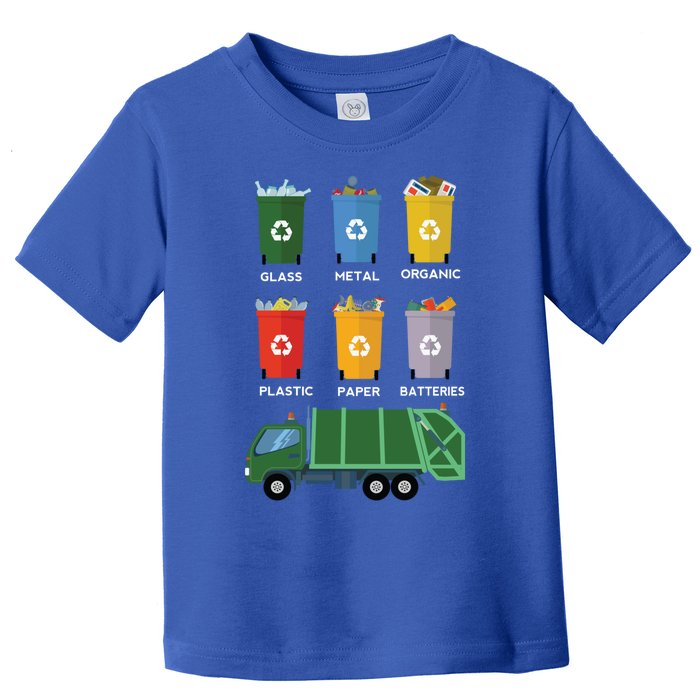 Recycle Bin Garbage Day Waste Aget Garbage Truck Cute Gift Toddler T-Shirt