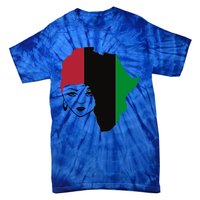 Red Black Green Flag African Queen Hair Black Owned Business Gift Tie-Dye T-Shirt