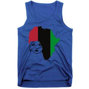 Red Black Green Flag African Queen Hair Black Owned Business Gift Tank Top