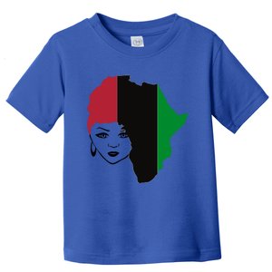 Red Black Green Flag African Queen Hair Black Owned Business Gift Toddler T-Shirt