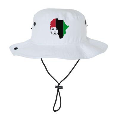 Red Black Green Flag African Queen Hair Black Owned Business Gift Legacy Cool Fit Booney Bucket Hat