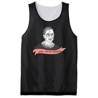 Ruth Bader Ginsburg Vote We Are Ruthless Feminist Mesh Reversible Basketball Jersey Tank