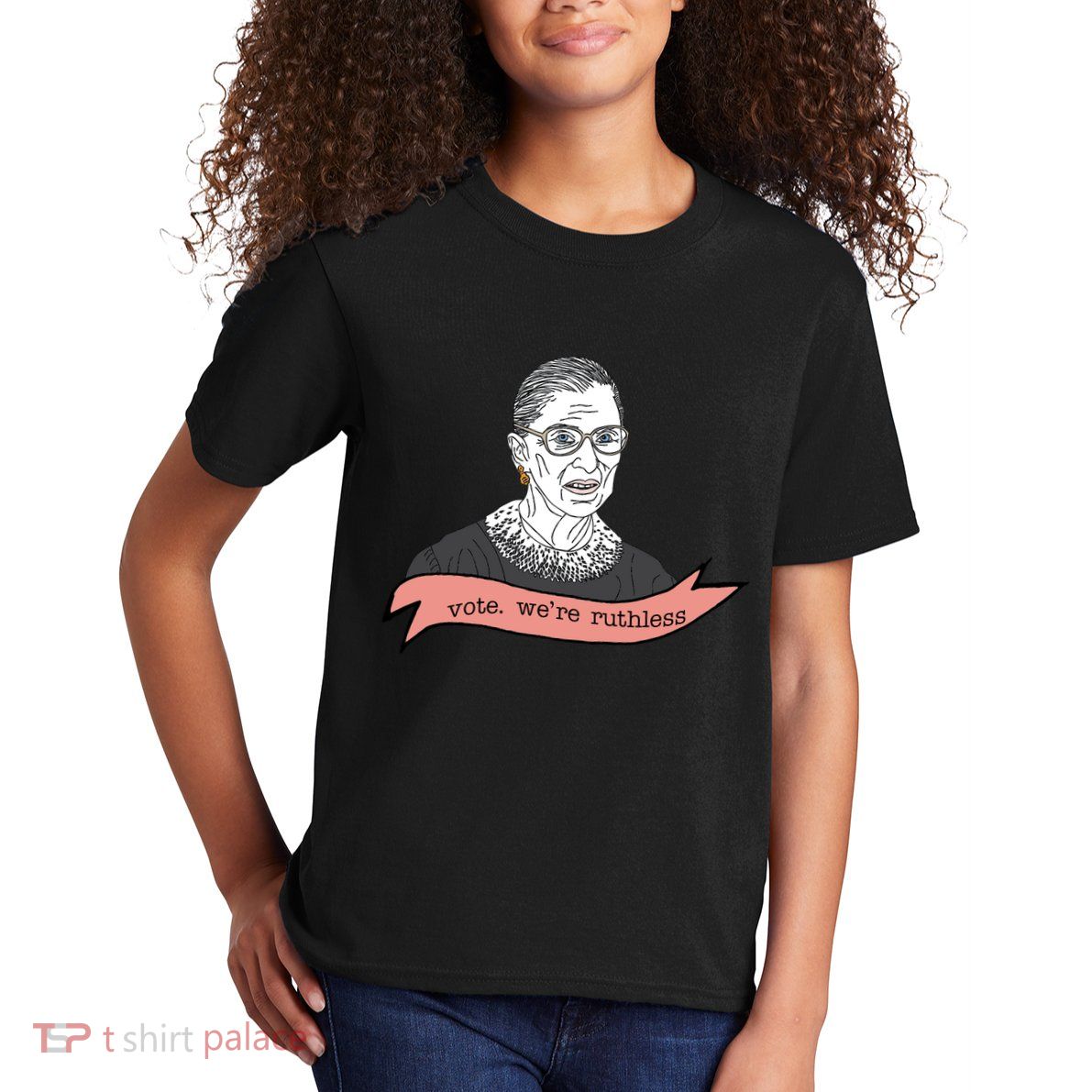 Ruth Bader Ginsburg Vote We Are Ruthless Feminist Kids T-Shirt