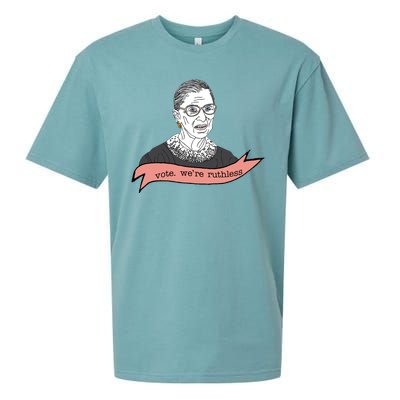 Ruth Bader Ginsburg Vote We Are Ruthless Feminist Sueded Cloud Jersey T-Shirt