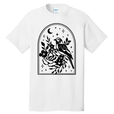 Raven Bird Gothic Style Tall T-Shirt