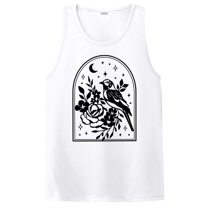 Raven Bird Gothic Style PosiCharge Competitor Tank