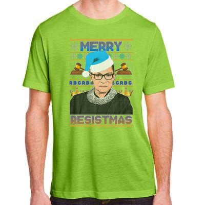 Ruth Bader Ginsburg RBG Merry Resistmas Ugly Christmas Sweater Adult ChromaSoft Performance T-Shirt