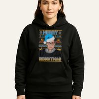Ruth Bader Ginsburg RBG Merry Resistmas Ugly Christmas Sweater Hoodie