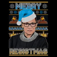 Ruth Bader Ginsburg RBG Merry Resistmas Ugly Christmas Sweater Impact Tech Backpack