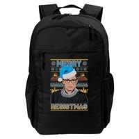 Ruth Bader Ginsburg RBG Merry Resistmas Ugly Christmas Sweater Backpack