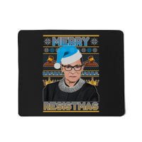 Ruth Bader Ginsburg RBG Merry Resistmas Ugly Christmas Sweater Mousepad