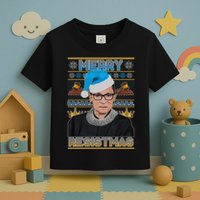 Ruth Bader Ginsburg RBG Merry Resistmas Ugly Christmas Sweater Toddler T-Shirt