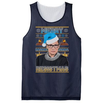 Ruth Bader Ginsburg RBG Merry Resistmas Ugly Christmas Sweater Mesh Reversible Basketball Jersey Tank