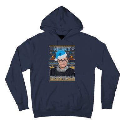 Ruth Bader Ginsburg RBG Merry Resistmas Ugly Christmas Sweater Tall Hoodie