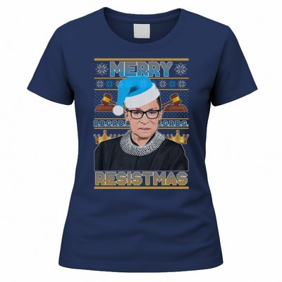 Ruth Bader Ginsburg RBG Merry Resistmas Ugly Christmas Sweater Women's T-Shirt