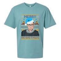 Ruth Bader Ginsburg RBG Merry Resistmas Ugly Christmas Sweater Sueded Cloud Jersey T-Shirt