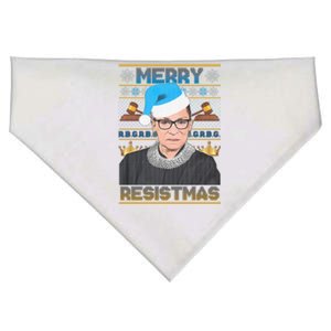 Ruth Bader Ginsburg RBG Merry Resistmas Ugly Christmas Sweater USA-Made Doggie Bandana