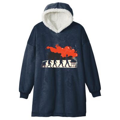 Retro Barbecue Gift Hooded Wearable Blanket