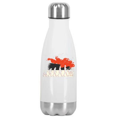 Retro Barbecue Gift Stainless Steel Insulated Water Bottle