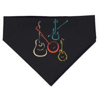 Retro Bluegrass Guitars Banjos Fiddles Mandolins USA-Made Doggie Bandana