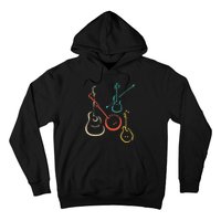 Retro Bluegrass Guitars Banjos Fiddles Mandolins Hoodie