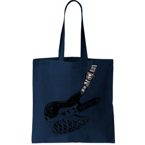 Rock Bass Guitar Skull Rock Guitarist Bass Player Musician Tote Bag