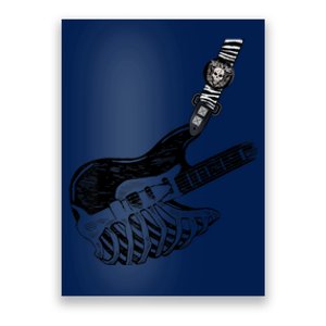 Rock Bass Guitar Skull Rock Guitarist Bass Player Musician Poster