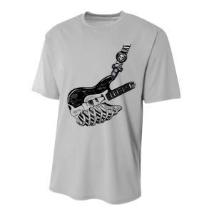 Rock Bass Guitar Skull Rock Guitarist Bass Player Musician Performance Sprint T-Shirt