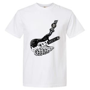 Rock Bass Guitar Skull Rock Guitarist Bass Player Musician Garment-Dyed Heavyweight T-Shirt