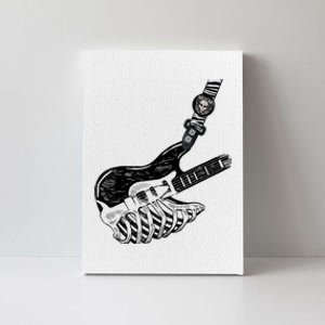 Rock Bass Guitar Skull Rock Guitarist Bass Player Musician Canvas