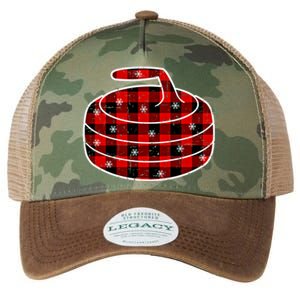 Red Black Green Plaid Christmas Sports Curling Xmas Gift Legacy Tie Dye Trucker Hat