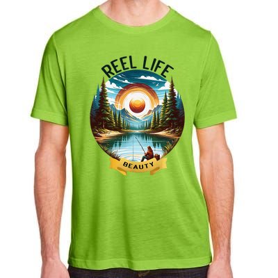 Reellife Beauty Grunge Hook Fishinglife Man Women Adult ChromaSoft Performance T-Shirt