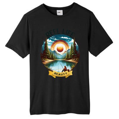 Reellife Beauty Grunge Hook Fishinglife Man Women Tall Fusion ChromaSoft Performance T-Shirt