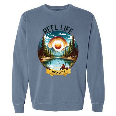 Reellife Beauty Grunge Hook Fishinglife Man Women Garment-Dyed Sweatshirt