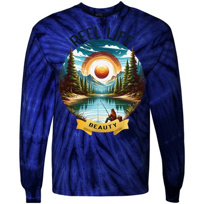 Reellife Beauty Grunge Hook Fishinglife Man Women Tie-Dye Long Sleeve Shirt