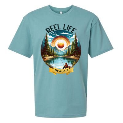 Reellife Beauty Grunge Hook Fishinglife Man Women Sueded Cloud Jersey T-Shirt