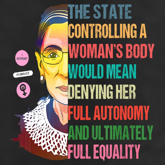 Ruth Bader Ginsburg Pro Choice Feminist RBG Supreme Court Adult Drive Performance Visor