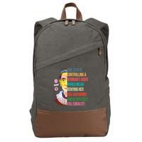 Ruth Bader Ginsburg Pro Choice Feminist RBG Supreme Court Cotton Canvas Backpack