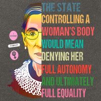 Ruth Bader Ginsburg Pro Choice Feminist RBG Supreme Court Cotton Canvas Backpack
