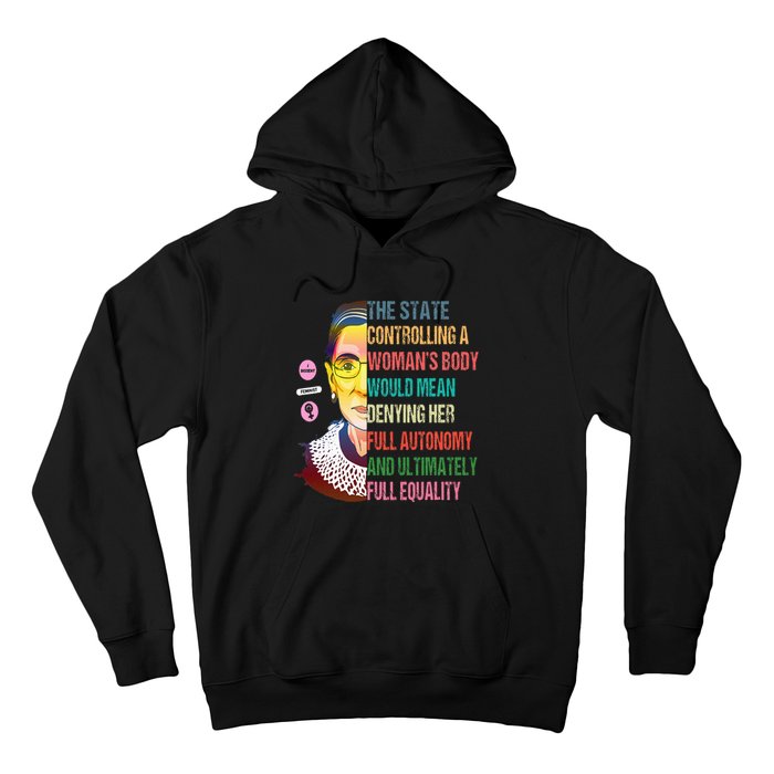 Ruth Bader Ginsburg My Body My Choice Feminist Hoodie