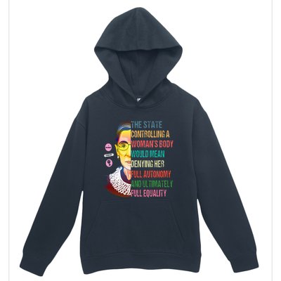 Ruth Bader Ginsburg My Body My Choice Feminist Urban Pullover Hoodie