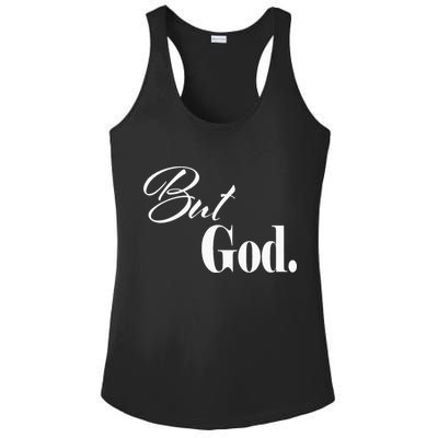 Religious But God Ladies PosiCharge Competitor Racerback Tank