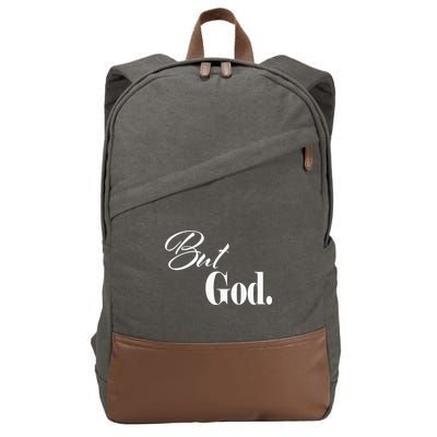 Religious But God Cotton Canvas Backpack