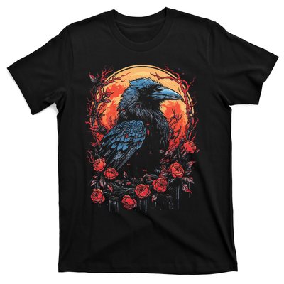 Raven Black Gothic Occult Viking Witchcraft T-Shirt