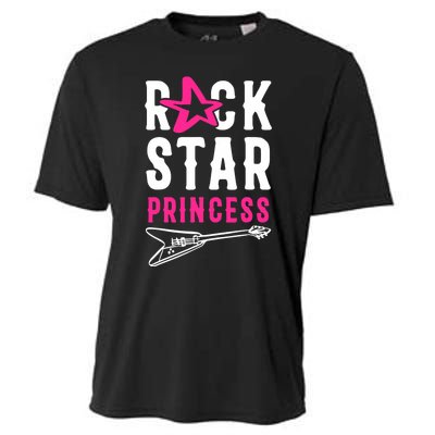 Rockstar Birthday Girl Rock Star Princess Party Music Cooling Performance Crew T-Shirt